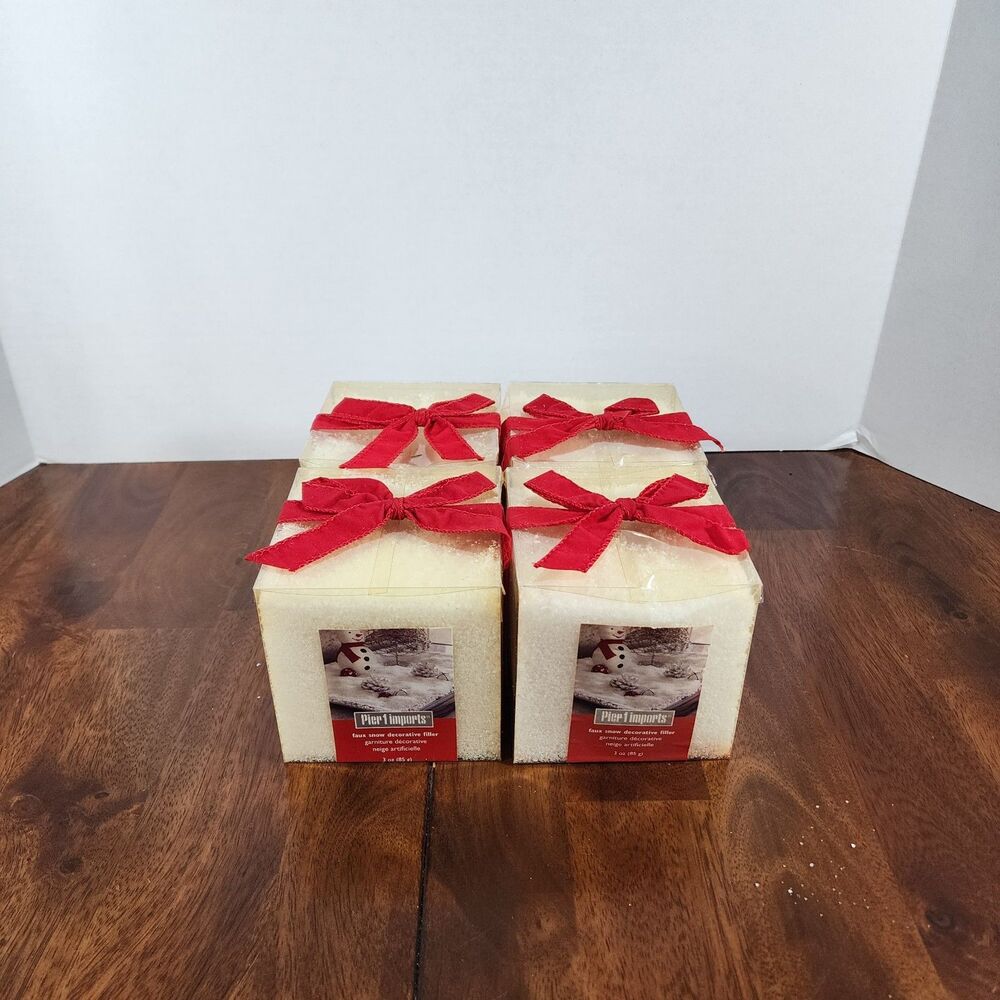 Pier 1 Imports Faux Snow Decorative Filler Set of 4